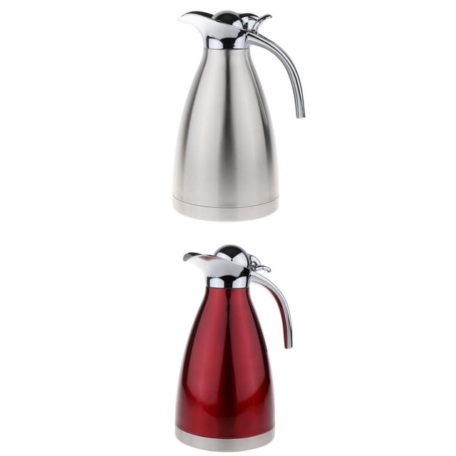 Jarra de café aislada 2 Pcs Caldera Aislada De Doble Pared de material acero Inoxidable Servicio De Té Durable Magideal Jarra de café aislada