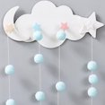 thumbnail image 2 of 2Pcs Children Wall Hook Cartoon Star Moon Wooden Coat Holder Hook for Kids Room Home Kitchen Bathroom Over Door Hanger, 2 of 6