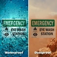thumbnail image 6 of (2 Pack) Eye Wash Station OSHA Emergency Sign 24 Inch X 18 Inch Plastic Sign, Weather Resistant, UV Protected for Workplace, Business, and Construction Site, Made in the USA, 6 of 8