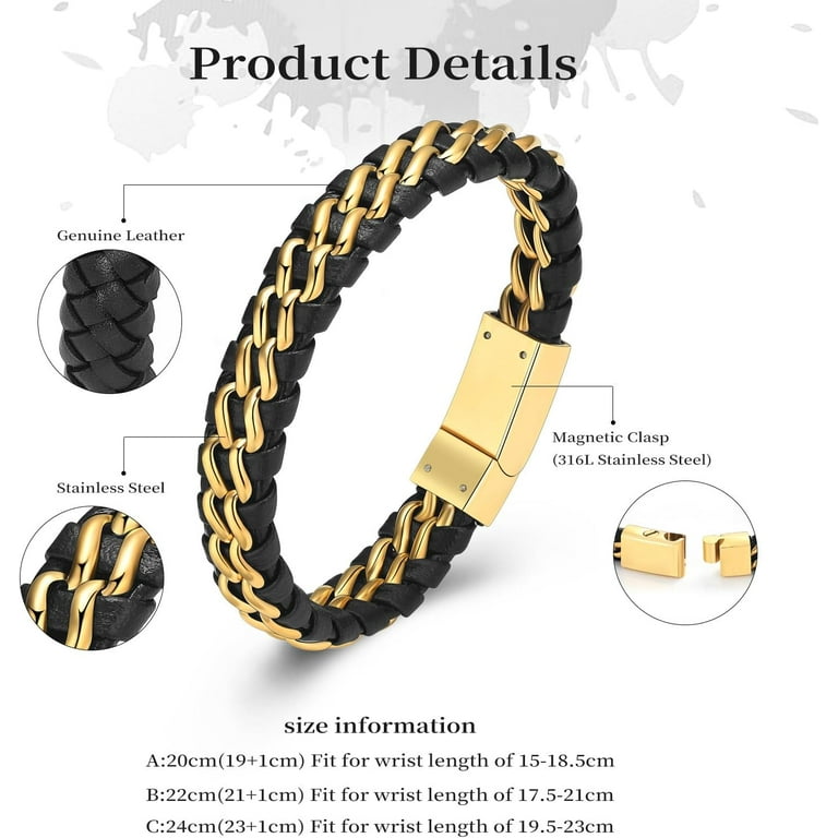 Minicremation Cremation Jewelry Urn Bracelet - Genuine Leather & Stainless Steel Memorial Bracelet For Ashes