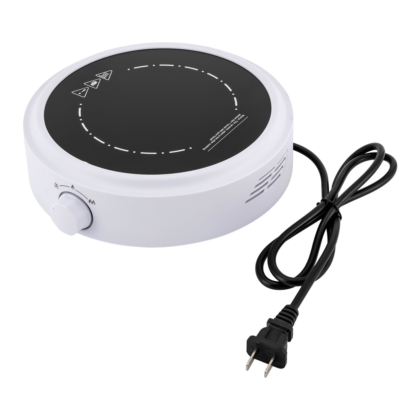 700W 110V Electric Mini Stove Portable Hot Plate Electric Stove for Boiling Water, Making Tea and Coffee (White)