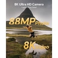 thumbnail image 4 of ACTITOP Digital Camera for Photography 8K 88MP Autofocus WiFi Vlog Dual-Lenses Camera for YouTube with 32GB Card,16X Digital Zoom Touch Screen Video Camera, 4 of 8