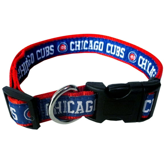Pets First MLB Chicago Cubs Dogs and Cats Collar - Heavy-Duty, Durable & Adjustable - Medium