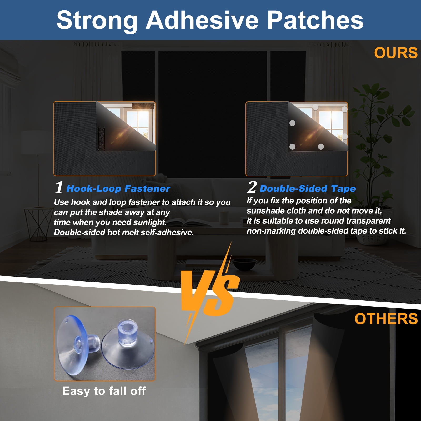 PChero 100% Portable Blackout Curtains , 138" x 59" Blackout Blinds, No Drill Window Shades Blackout Window Cover Temporary Blackout Shades Film for Windows Nursery Dorm Room Travel