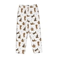 thumbnail image 4 of Xecao German Shepherd Dog Women's Straight Lounge Pajama Pants: The Epitome of Relaxed Sleepwear, 4 of 9