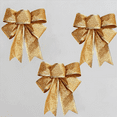 thumbnail image 6 of 30PCS Christmas Tree Decoration Bows Ribbon Gold 25 x 21cm Xmas Ornaments, 6 of 8