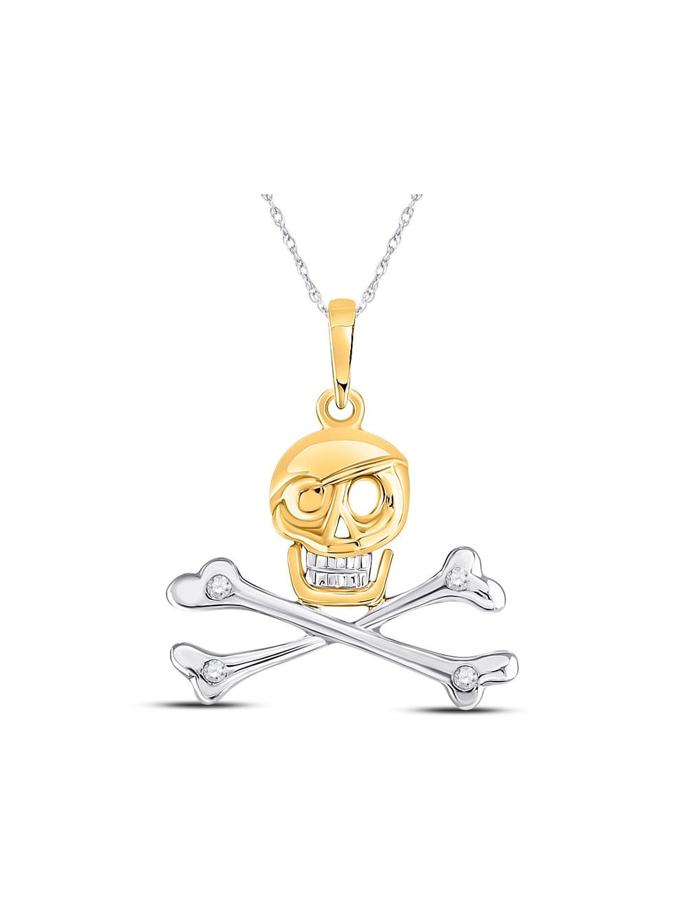 Skull Crossbones Pirate Pendant 