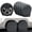 Black, variant on Jorohiker Camper Tire Covers 4 Pack, RV Trailer Wheel Tire Cover Travel Boat Trailer Tire Covers Accessories for Trucks Storage, SUV, Jeep, Outside Tyre Cover Fits Tire Diameters 27-29 Inches(Gray)