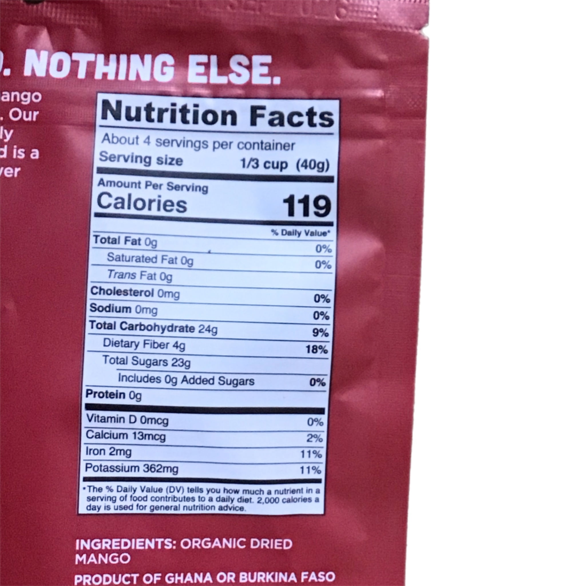 Mavuno Harvest Organic Dried Mango 6 oz