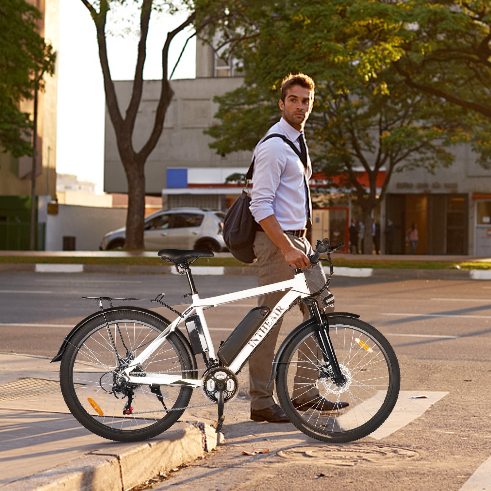 ZNH 26" Electric Mountain Bicycle for Adults, 350W
