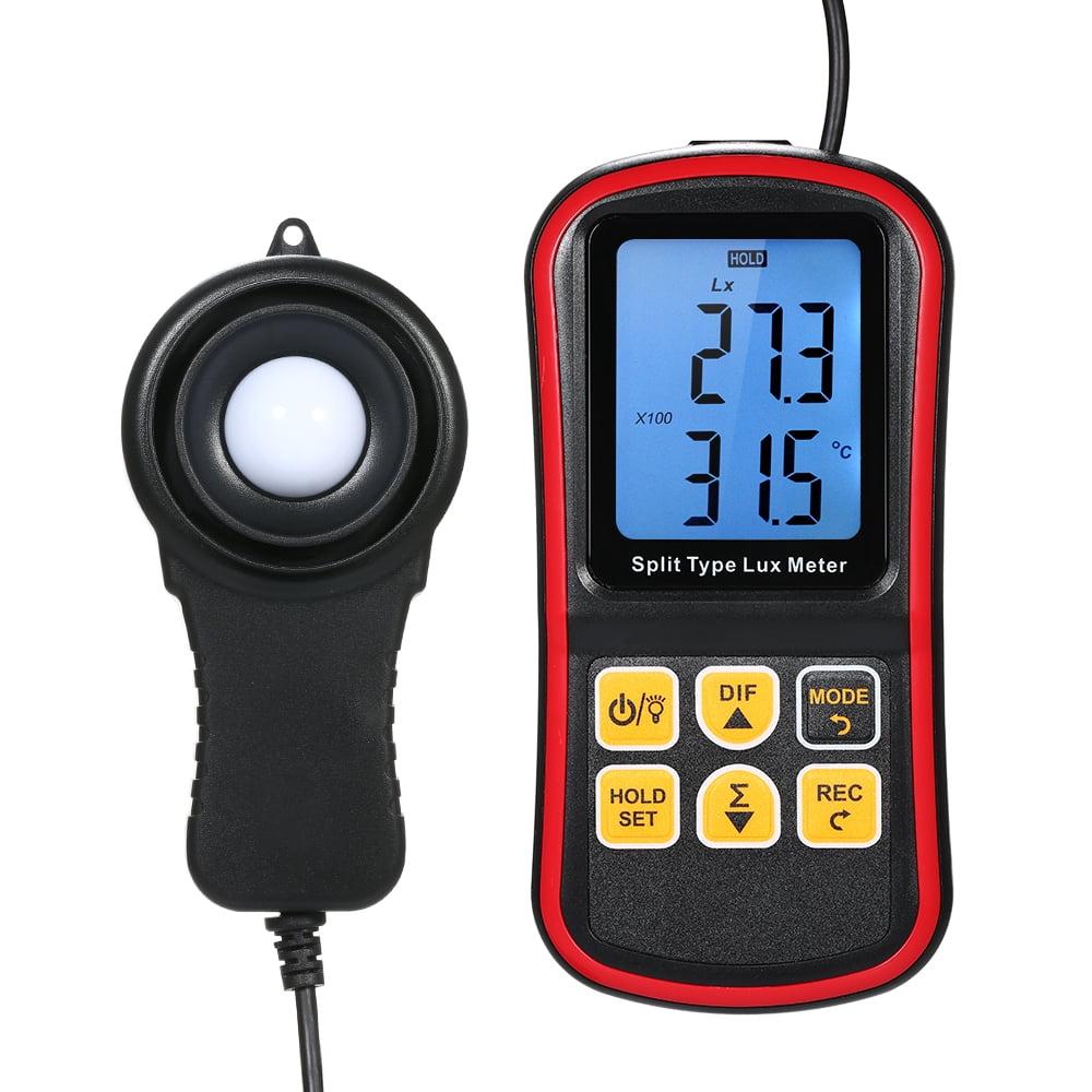 Digital Light Meter Professional LuxMeter LCD Luminometer Measures Light Survey 