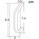 thumbnail image 2 of Juego de 4 ganchos de acero inoxidable para toallas, ganchos con capucha, ganchos adhesivos para puertas sin necesidad de perforar, ganchos traseros negros., 2 of 5
