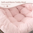 thumbnail image 4 of Outdoor Rocking Chair, Patio Oversized Wicker Egg Rocking Chair, Indoor & Outdoor Comfy Rocker Chair with Thick Cushion, Modern Lounge Chair for Balcony, Front Porch, Garden, Backyard, Deck, 4 of 10