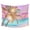Pink Blue Yellow, variant on Coastal Tapestry for Bedroom Wall Hanging Tapestry, Ocean Palm Tree Summer Beach Purple Blue Ceiling Backdrop Tapestries Poster Blanket Wall Decor for Teens Room Living Room Dorm 39" x 59"