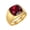 Gold Plated Red, variant on Men Square Gemstone Signet Rings Fancy Cut Cubic Zirconia Statement Ring Wedding Bands Christmas Gift Gold Plated Black Size 11