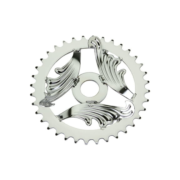 Lowrider 3D/Wing Steel Chainring 1/2 X 1/8 36t Chrome.