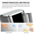 thumbnail image 5 of pouseayar 13 Gallon Stainless Steel Trash Can with Soft Close Lid - Hands-Free Foot Pedal, Durable Construction, 5 of 9
