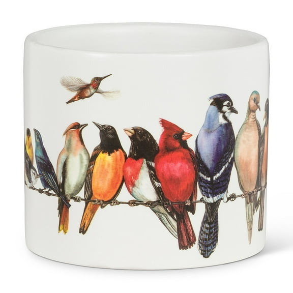 Abbott Collection 27-PARADE/085 SM Planter, 1 EA, Birds on Wire, Small