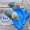 thumbnail image 4 of Jaula para pájaros Tazón de ducha Comedero para loros Baño Ducha para loros Baño Jaula para pájaros Accesorios para pájaros para mascotas Loro mediano Periquito Cacatúa Conure Loros Azul, 4 of 5