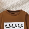 thumbnail image 4 of Toddler Boys' Outfits Girl Fall Winter Round Neck Long Sleeve Stretch 1T 2T 3T Sweatshirt and Elastic Pants Set Sweatsuit 2 Piece, 4 of 7