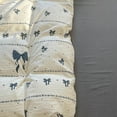 thumbnail image 6 of JOLUSERE 2 Pieces Reversible Duvet Cover Twin Set White with Black Bows Flowers, 6 of 14