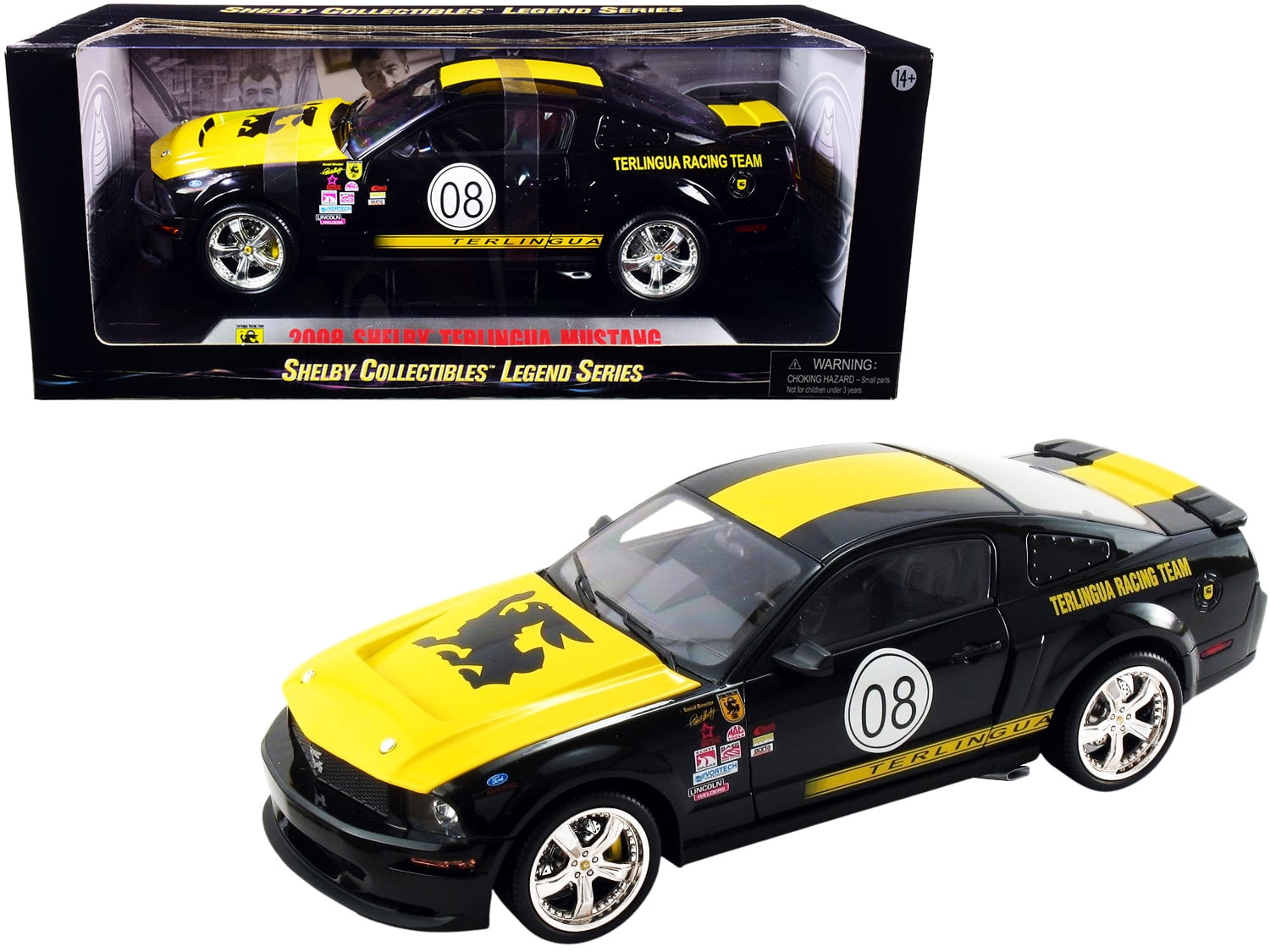 2008 Ford Shelby Mustang GT500KR Blue 1/18 Diecast - Walmart.com
