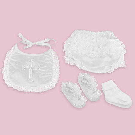 Precious Blessings Girl's Christening Accessory Set