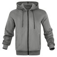 thumbnail image 2 of Maoxin Men's Jacket Men's Casual Fashionable Long Sleeved Hooded Pocket Jacket Long Sleeve Hooded Casual Outwear Jackets Jackets for Men , Gray , M, 2 of 6