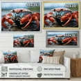 thumbnail image 4 of Designart "Guardian of the Coastal Crab" Animals Floater Framed Wall Art Print, 4 of 7