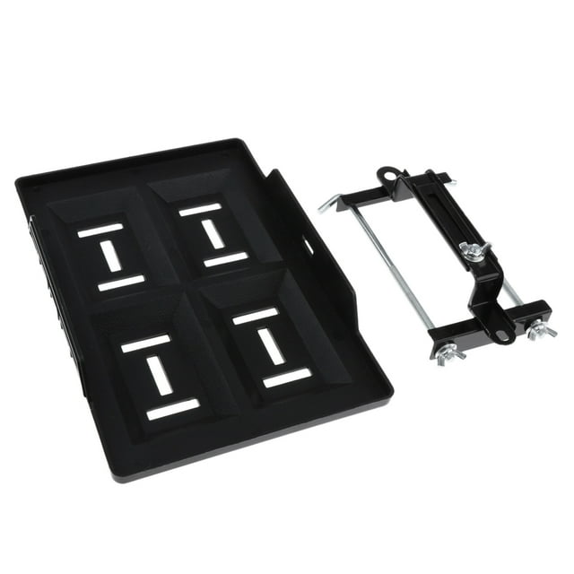 Bandeja de retención de estándar, bandeja de montaje de caja de para baterías automotrices, marinas y de vehículos recreativos (WD-ZJ0 Bandeja 28cm Abrazadera 19cm