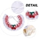 thumbnail image 3 of Collar para perro y gato, con perlas, con babero, bufandas bonitas, correa para el cuello, ideal para disfraces de mascotas (rojo), 3 of 5