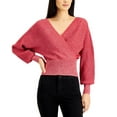 thumbnail image 4 of I.N.C Chandail-Over Scintillant pour Femmes, Rouge, Grand, 4 of 4