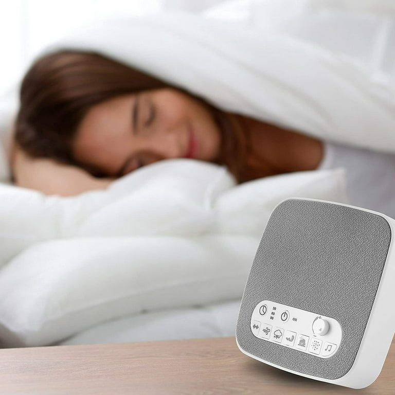White Noise Sound Machine Sleep Therapy Plays 7 soothing sounds+ Timers