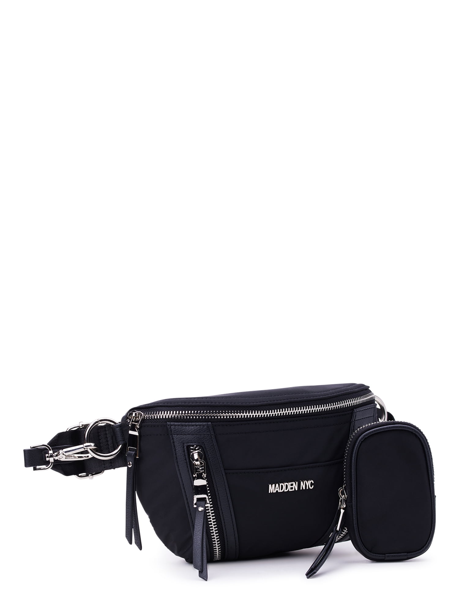 Madden NYC Women's Fanny Pack Crossbody, Black