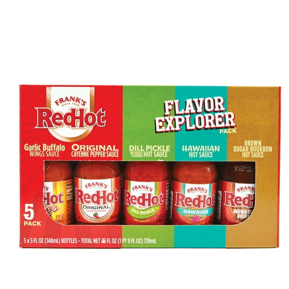 Frank's RedHot Flavor Explorer Holiday 5-Pack Sauces, 25.0 fl oz