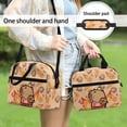 thumbnail image 5 of HUIACONG Aluminum Film Meticulous Stitching Insulated Lunch Tote for Office Outdoor, Large Capacity Lightweight Lunch Bag, Basketball Capybara Print, 5 of 10