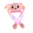 thumbnail image 1 of (Video incluido) Sombrero de celebridad de Internet estilo Douyin iluminado en rosa con orejas de conejo iluminadas, además de terciopelo para mantener el calor y ser lindo, las orejas se moverán, 1 of 8
