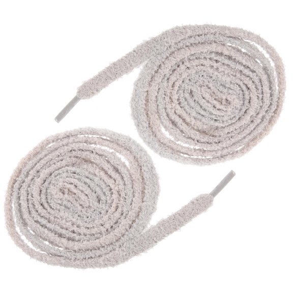 HAMPPLIES 1 Pair Plush Wide Shoestring for Canvas Shoes Outdoor Activities 160cm
