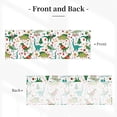 thumbnail image 2 of Christmas Dinosaur Curtain Valance, Light Filtering Short Rod Pocket Window Treatment For Living Room, Bedroom, Kitchen, Bathroom, 1 Panel, 54" W X 18" L, 2 of 7