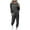 Dark Gray, variant on AOOCHASLIY Sweat Suits for Women Clearance Jogging Suits Loose 2 Piece Sets Solid Long Sleeve Tops Vest Casual Pants Sweatsuit