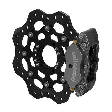 Wilwood Billet Narrow Dynalite Radial Mount Rear Inboard Sprint Kit 11.75in Scalloped Rotor