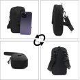 thumbnail image 5 of Sunyuer Water Resistant Mini Tactical Phone Crossbody Bag, Detachable Adjustable Strap Small Sling Pouch, Waist Pack for Hiking Travel Daily Carry, Unisex, 5 of 7
