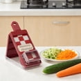 thumbnail image 2 of Cortador de verduras 4 en 1: rallador, cortador y rebanador de cocina con accesorios desmontables para la cocina casera, 2 of 2