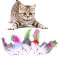 thumbnail image 2 of 5 uds Juguetes Para Gatos Hugtrwg Juguetes Creativos Suaves y de Plumas, 2 of 5
