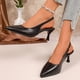 thumbnail image 4 of Zapatos Negros Versátiles de Punta Del Dedo Del Pie de las Mujeres de Tallón Alto de 6,5 cm para el Estilo de Primavera / Verano de Moda Y Cómodo, 4 of 7