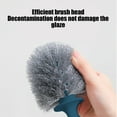 thumbnail image 6 of Toilet Brush Wall Mounted, Long Handle Bathroom Cleaning Brush with Dense Bristles for Tight Space and No Dead Angle Cleaning, Toilet Bowl Cleaner with Base for Bathroom Home Apartment, 6 of 6