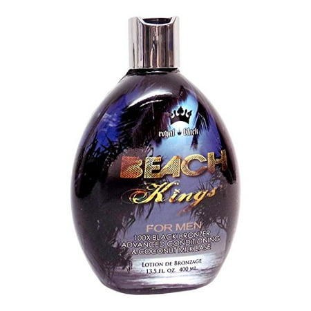 Beach Kings 100X Black Bronzer for Men Indoor Tanning Bed Lotion by Tan (Best Indoor Tanning Lotion For Men)