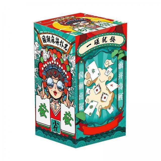 5x Mahjong Playing Cards 144 Cartas/Juego Accesorios de Juegos a Prueba de Agua Familia Mahjong Juego de Mesa Compacto Y Duradero Mahjong Tile para , 5 piezas