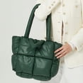 thumbnail image 5 of Puffer Tote Bag for Women Quilted Puffy Handbag Light Winter Down Cotton Padded Shoulder Bag Down Padding Tote Bag, 5 of 7
