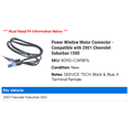 thumbnail image 2 of Power Window Motor Connector - Compatible with 2001 Chevy Suburban 1500, 2 of 2